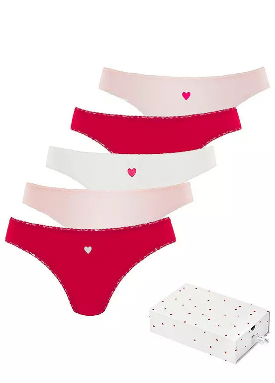 Plus size heart panties